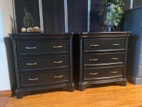 SOLD .    Pair of large nightstands 