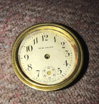 Vintage Antique New Haven Clock Face 2.25"