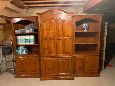 This unit was custom made, the top valance and the base all match into one another. Someone who is g...