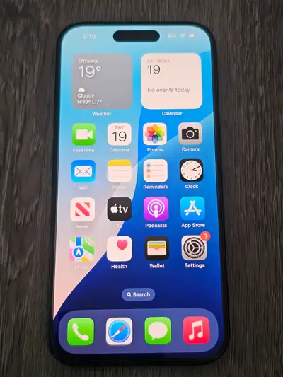 Black iPhone 15 Pro 256GB, View more