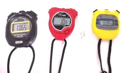 Digital stopwatch each one $, View more