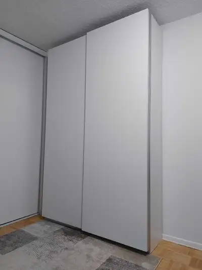 IKEA PAX Wardrobe with HASVIK Sliding Doors – White, View more