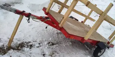 Beau trailer pliant tendem 4,x,8 bearing neuf 999$ lanaudiere