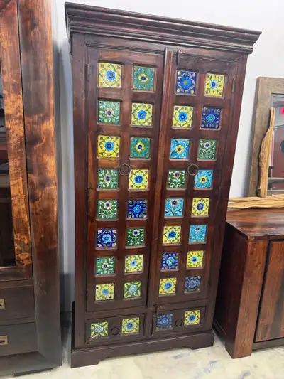 Armoire en acacia massif, Meuble rangement général, placard Inde, View more