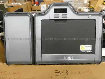 Fargo HDP5000 hid high rez double sided id card printer duplex hologram >$5000 NEW 37 units++++ 37 F...
