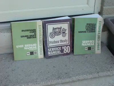 I have 3 Service manuals for 1980 GM cars in east Mississauga