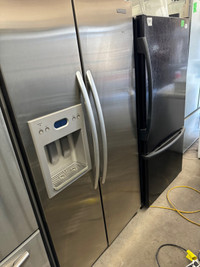  KitchenAid stainless steel side-by-side fridge freezer