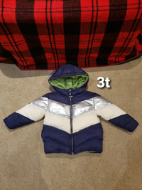 3t Gymboree baby winter puffer hooded jacket