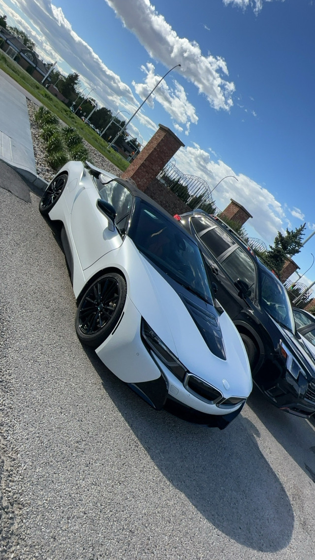 2019 i8 Roadster w WARRANTY FULL MATTE WRAP WHITE on ORANGE in Cars & Trucks in Edmonton - Image 4