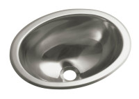 Sterling 11811-0 Oval Single Basin Self-Rimming/Undermount Sink