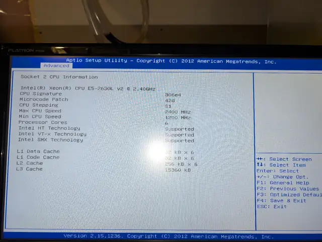 Supermicro X9DRi-LN4F+ 2 x E5-2630Lv2 (12cores/24t) 64GB RAM62863730390401124