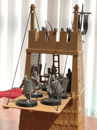 Siege Tower(version2) for Warhammer miniatures upgraded with GWS