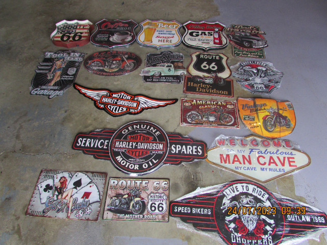 My Personal Collection of over 1700 metal signs in Motorcycle Parts & Accessories in Strathcona County