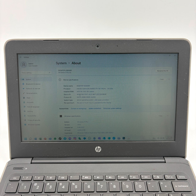 HP Stream 11 Pro G5 TPN-Q166 11.6" Celeron N4000 1.1GHz 4GB RAM in Laptops in Markham / York Region - Image 2