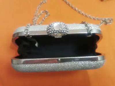 Weeding  purse,  NEW, and 2 set of earrings,  $20 all, View more