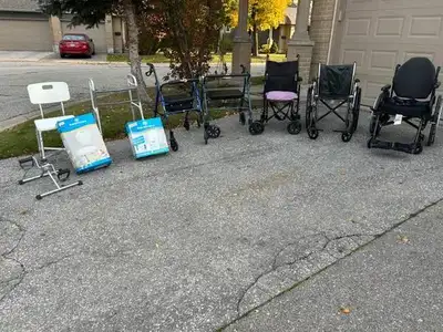 Medical items Lots more posted separately 2 wheel foldable walker $65 Other medical equipment availa...