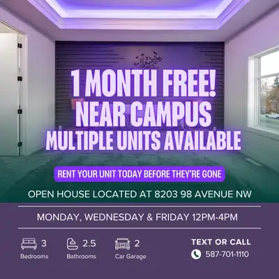 Rental Details: Address: 9337 87 Ave (4 Minute Walk to Campus Saint-Jean, University of Alberta) Ren...