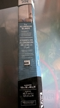 aluminum mini blinds 16" wide 48" long-new 1" slats