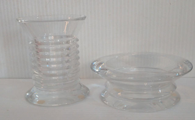 Baccarat vase and shallow dish in Home Décor & Accents in Ottawa