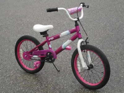 GIRLS POWER 18" AVIGO ONE SPEED BIKE FIRST $50.00 CASH TAKES IT!, View more