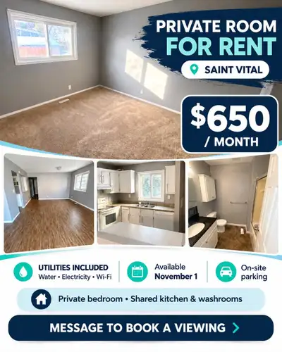 PRIVATE ROOM FOR RENT — SAN MATEO $650/month | Utilities included Available November 1 YOUR ROOM • P...