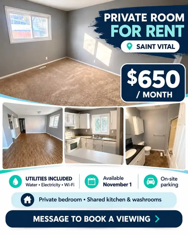 private room for rent in Room Rentals & Roommates in Winnipeg - Image 2