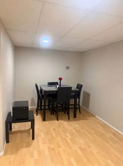 One big room available for rent in Basement for a female Fully furnished. With two closets 1 shared...