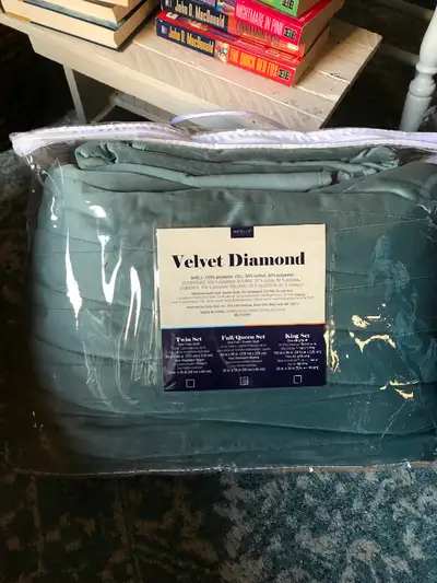 Queen Velvet Quilt & Shams, View more