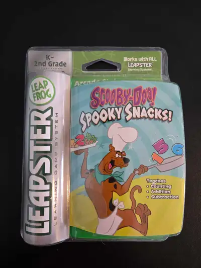 Brand new in package ~ Scooby-Doo Spooky Snacks! Leap Frog Leapster game. Selling for $10. Cash only...