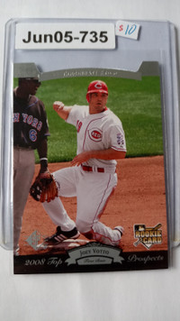 Joey Votto 2008 Upper Deck UD Timeline '95 SP Die-Cut RC 197