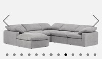 Sofa modulèrent gris 
