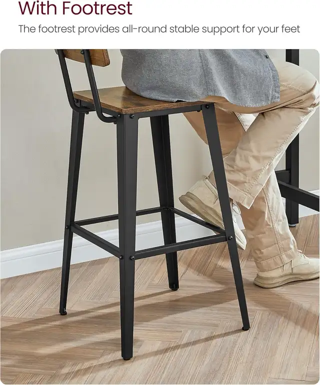 Bar Stool, Bar Height Stool, Tall Bar Stools with Back in Chairs & Recliners in Markham / York Region - Image 8