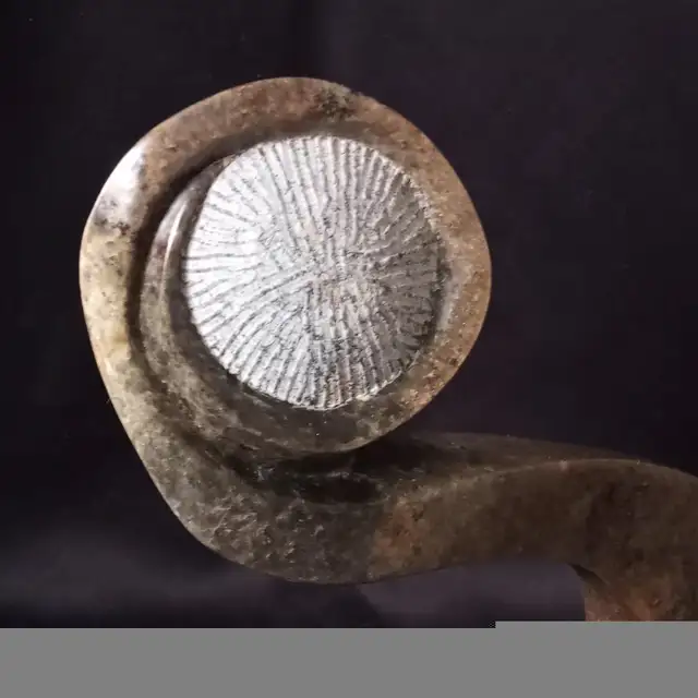 RARE Hand Carved Shona Stone 'Flower' Sculpture by Onias Mupumha in Arts & Collectibles in London - Image 9