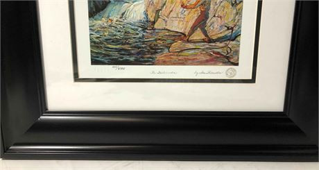 The Fisherman Black Framed Art Print by Tom Thomson NAC 835/8700 in Arts & Collectibles in Mississauga / Peel Region - Image 2