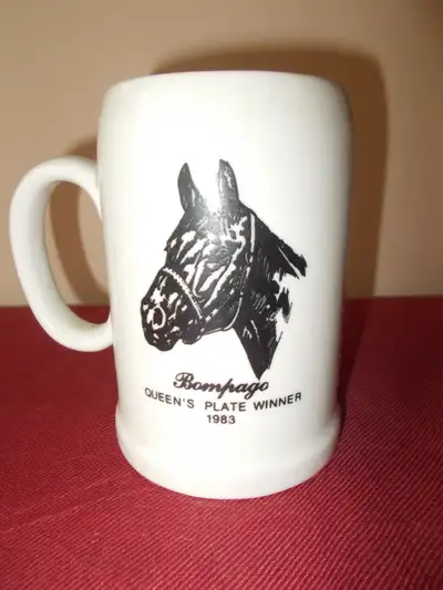 From The Queen's Plate Breakfast in 1984. 5"h. In like new condition. Asking $50 cash only. Pick up...