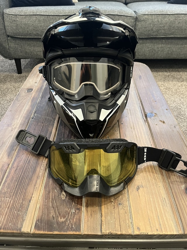 FXR snowmobile suits and helmets Snowmobiles Parts, Trailers