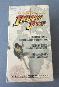 The Adventures of Indiana Jones Movie Box 3 VHS Video Cassettes