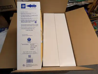 Still in the box - three brand new furnace filters MERV 11. Made a mistake - bought the wrong size....
