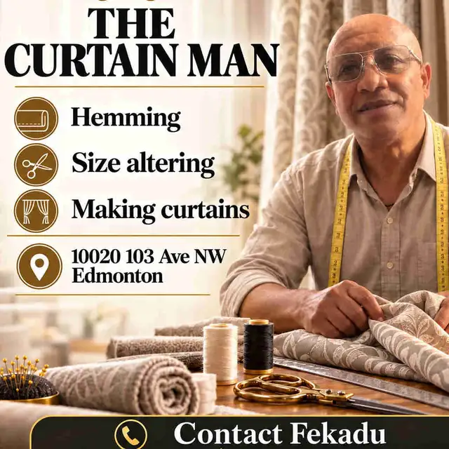 The Curtain Man-Tailoring, Alterations & Custom Curtains.