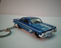 1961 Chevrolet Impala Custom Keychain - Brand New - Muscle Car -