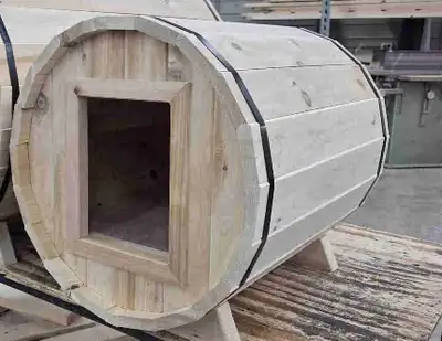 Stylish sauna style doghouse, View more