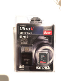 SDHC Memory card and USB Adapter 
