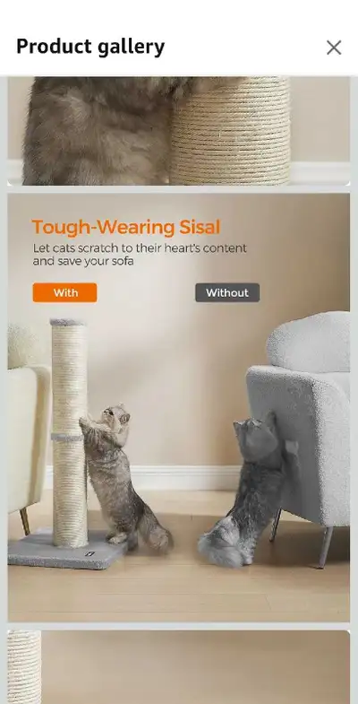 Feandrea Cat Scratching Post, 85 cm Tall Cat , View more