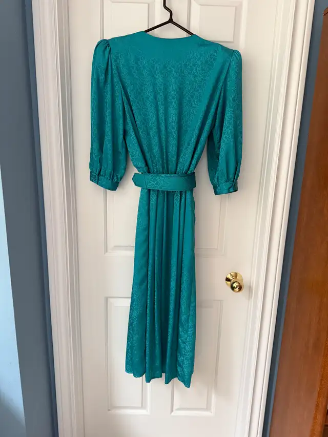 Vintage-1980's, Women's JESSICA JORDAN Green Midi Dress, Size 12 in Women's - Dresses & Skirts in Markham / York Region - Image 5