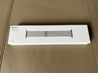 Authentic Apple Watch Silver Milanese Loop Band 44/45MM