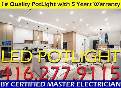 Pot Light Installation $38, View more