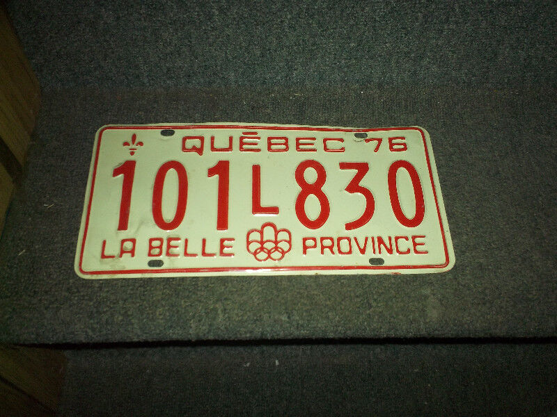 plusieurs plaque d immatriculation du québec Art et objets de