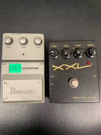 Vintage Ibanez DS7 and Tech21 XXL overdrive 