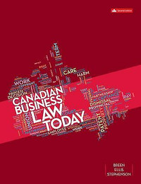 Canadian Business Law Today 2E Breen 9781260881400