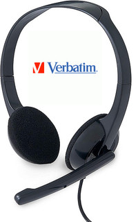 NEW VERBATIM STEREO 3.5MM HEADSET WITH MICROPHONE
